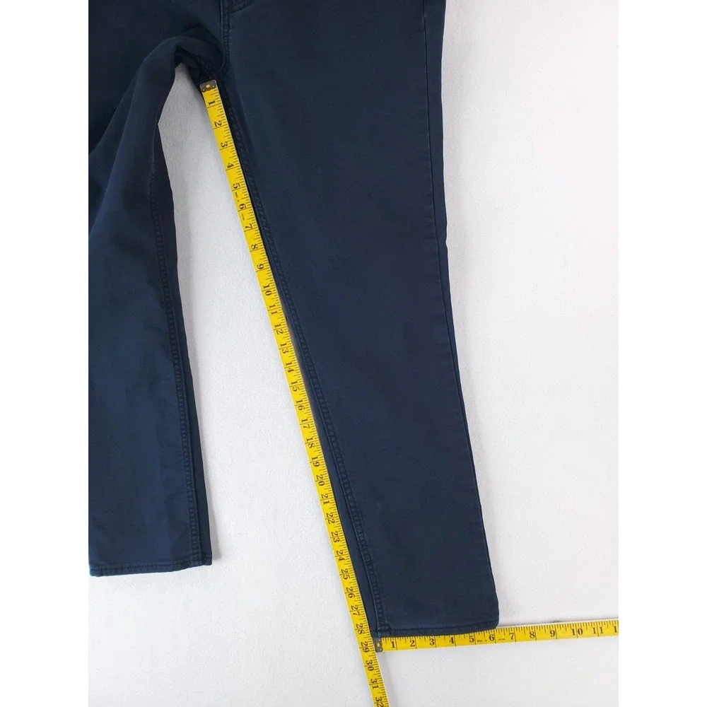 Banana Republic Travel Jean Mens 31x30 Navy Blue Slim Fit Tapered Chino Stretch